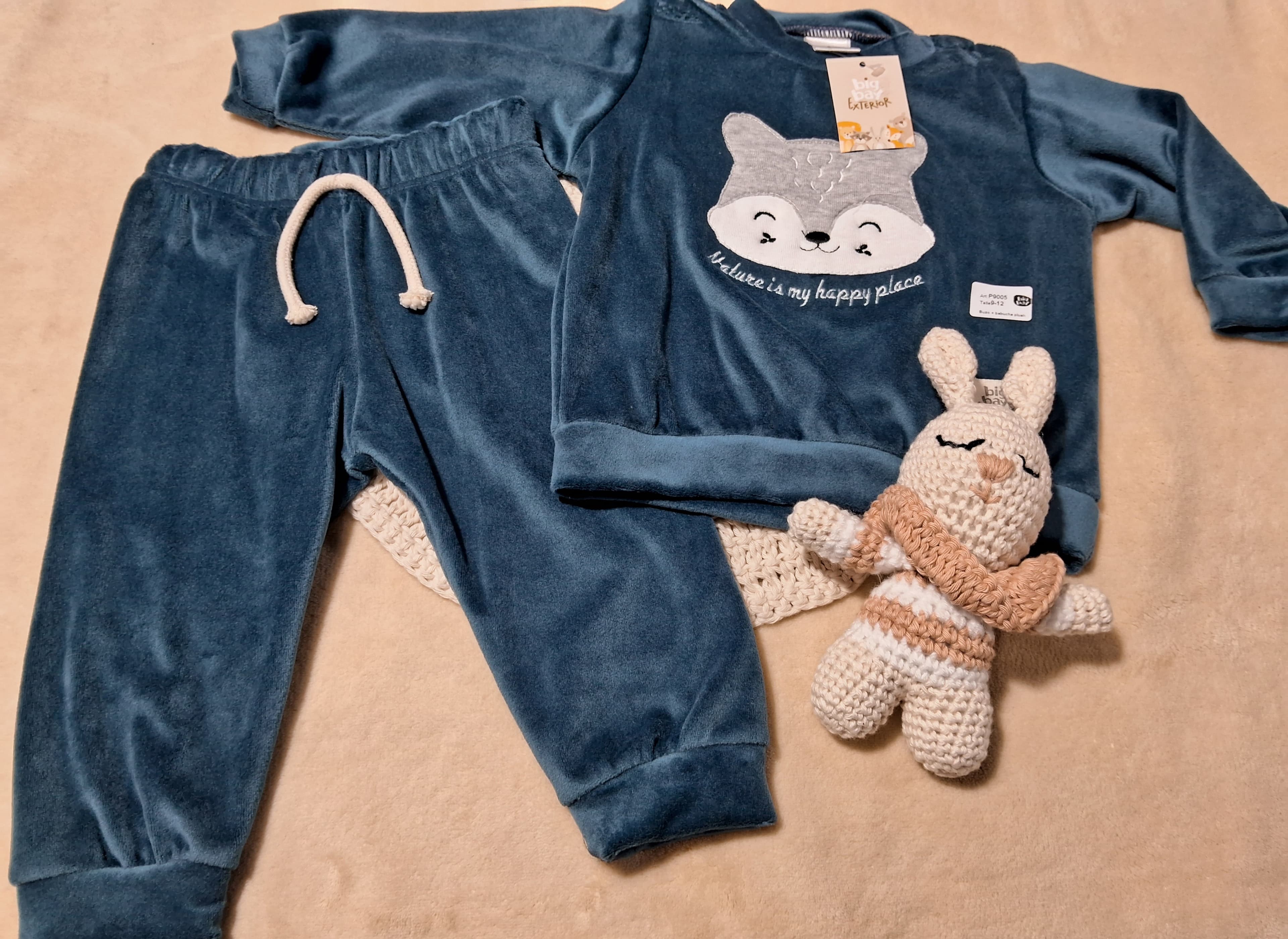 Conjunto plush liviano, ropa de bebés