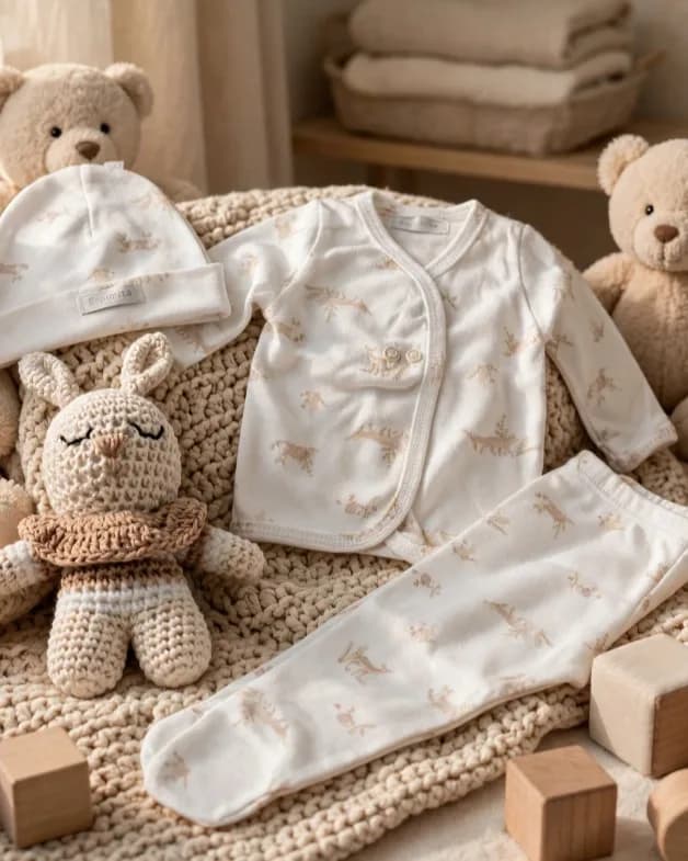 Set neutro nacimiento, ropa de bebés
