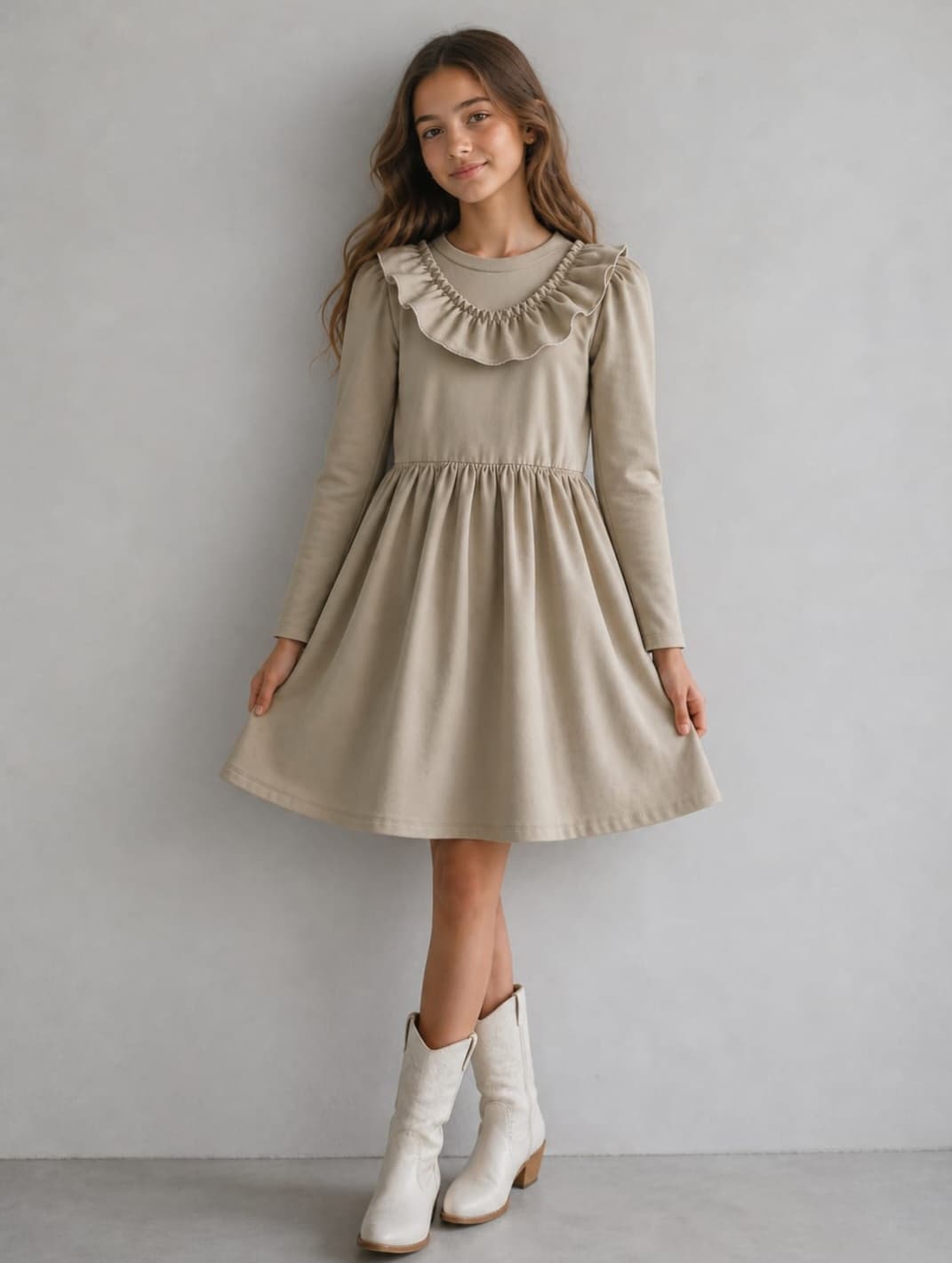 Vestido en darlon, ropa de niños